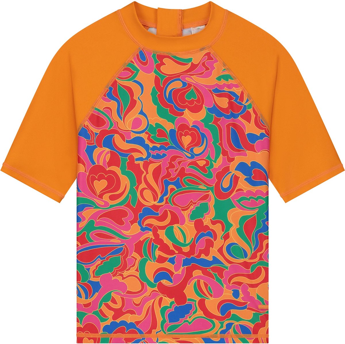 Shiwi Girls TESSIE rash tee groovy love Zwemshirt - orange sun groovy love