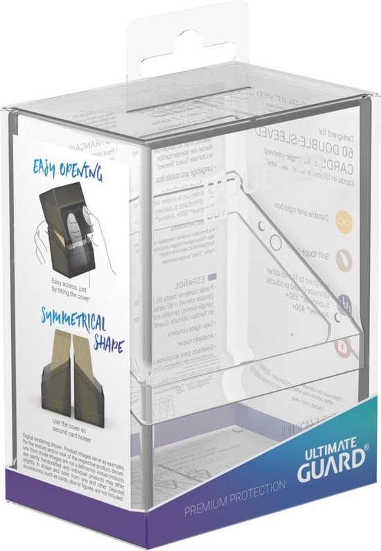 Ultimate Guard - Boîte Pour Cartes Flip Deck Case 80+ Taille Standard Xenoskin Blanc 4260250074619