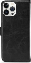 My Style Flex Wallet Telefoonhoesje geschikt voor Apple iPhone 13 Pro Max Hoesje Bookcase Portemonnee - Zwart