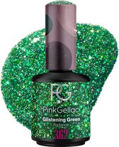 Pink Gellac 362 Glistening Green gellak nagellak - Glanzend Groene Gel Lak - Gelnagels Producten - Gel Nails