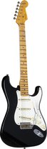 Fender '56 Stratocaster Journeyman Aged Black #CZ574823 - ST-Style elektrische gitaar