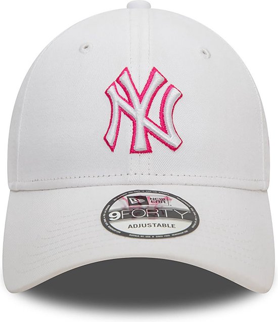 New Era New York Yankees Team Outline White 9FORTY Adjustable Cap