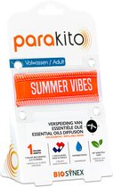 Para'kito - Anti-muggen armband - Volwassenen - Summer Vibes Oranje - Oplaadbaar