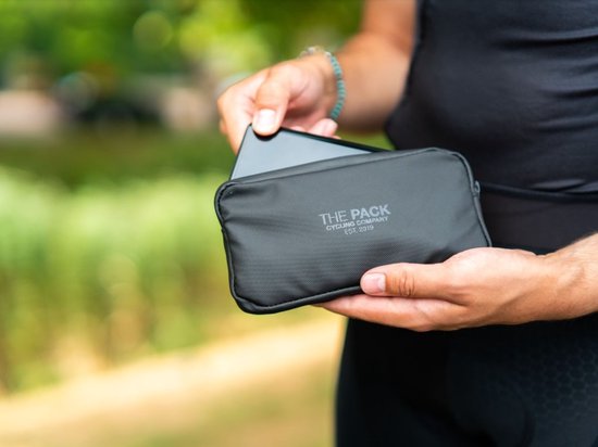 Valise The Pack Essentials Racing Rouge | Portefeuille de Sport - Imperméable - Sac de rangement pour vélo - Compartiment téléphone