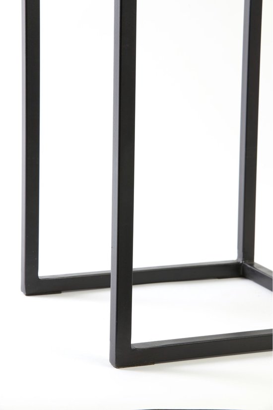 Light&living Colonne S/2 30x30x83+36x36x103 cm BRYSON bois noir mat