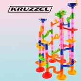 Kruzzel Kogelbaan - 105 Onderdelen met Glijbaan - Stimuleer Logisch Denken en Fysica