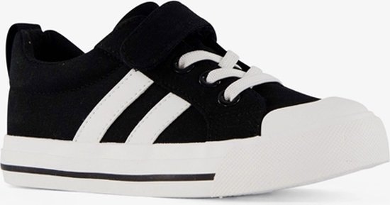 Canvas sneakers kind zwart wit