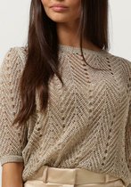 Twinset Milano Knitted Sweater Truien & vesten Dames - Sweater - Hoodie - Vest- Goud - Maat M