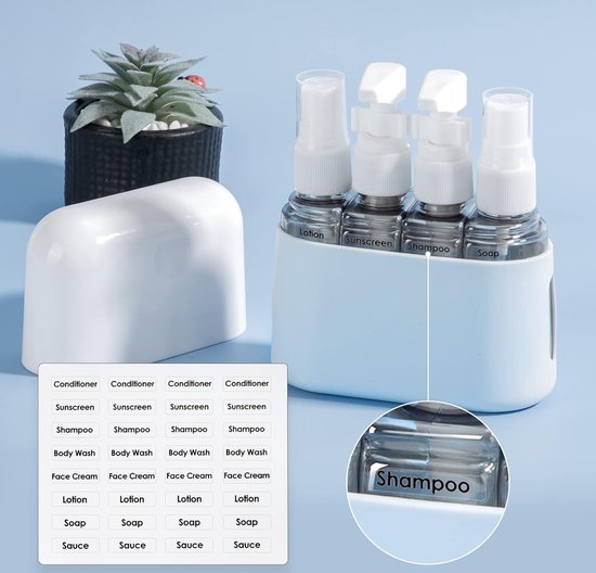 Ensemble de bouteilles de voyage, articles de toilette, récipient de  voyage