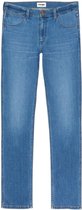 Wrangler Heren Jeans Broeken GREENSBORO regular/straight Fit Blauw 38W / 30L Volwassenen