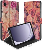 Uniek Geschikt voor Samsung Galaxy Tab A9 Tablethoesje Bosje Bloemen Design | B2C Telecom