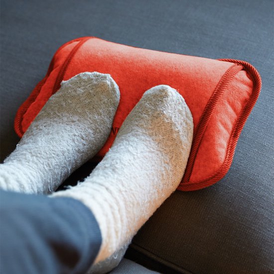 Lanaform - Elektrische Handwarmer / Elektrische Kruik - Extrazacht - Met Binnenzak - Oplaadbaar Tot 4 Uur Lang - Oranje