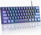 MageGee TS91 - Gaming Toetsenbord - RGB Keyboard - 60% Keyboard - TKL - Ergonomisch - Donkerblauw