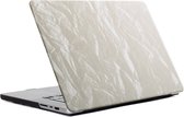 Selencia Fluwelen Cover Geschikt voor de MacBook Pro 14 inch (2021) / Pro 14 inch (2023) M3 chip - A2442 / A2779 / A2918 - Beige