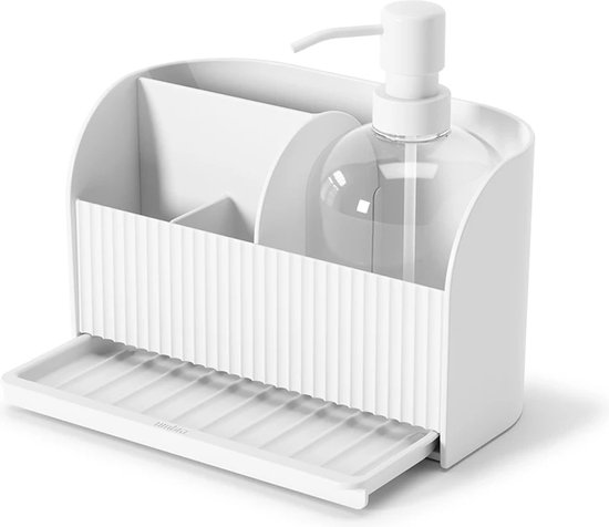 Umbra Organisateur d'évier avec flacon pompe à savon - 1019722-660 - Compartiments de tri