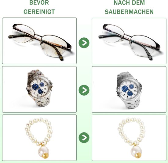 Nettoyage de Bijoux - Nettoyant Bijoux - Nettoyant pour bijoux - Appareil de Nettoyage de Bijoux - Cleaner à ultrasons - Nettoyeur à ultrasons