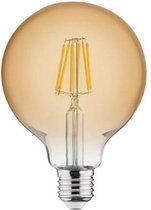 Lampe à LED - Filament rustique - Globe - Raccord E27 - 6W - Blanc chaud 2200K