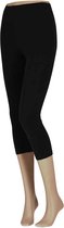 Sarlini Dames Legging Capri Katoen Zwart L/XL