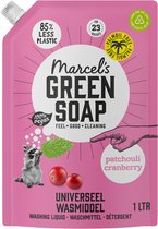 Marcel's Green Soap Universeel Wasmiddel Refill Patchouli & Cranberry 4 x 1L