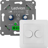 Ledvion LED Duo Gradateur 2x 3-100 Watt - 220-240V - Coupure de Phase - Universel - Complet