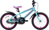Bikestar kinderfiets Urban Jungle 18 inch turquoise/roze