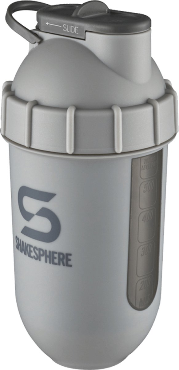 Shakesphere beker/mat grijs met zwart venster