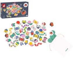 Janod - De Tuin - Zoek En Vind Spel - Ontdek Het Verloop Van Een Dag En Leer De Seizoenen Door De Dieren En Hun Omgeving Te Observeren - Ontwikkel Het Concentratie En Observatievermogen Op Een Leuke Manier Met Dit spel - Geschikt Vanaf 4 Jaar