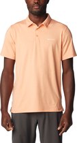 Columbia Tech Trail Polo Shirt 1768701882, Mannen, Oranje, Poloshirt, maat: M