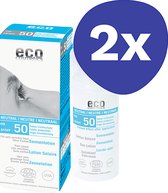 Eco Cosmetics Crème Solaire Sans Parfum SPF 50 (2x 100ml)