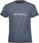 Be Friends T-Shirt - Be Friends - Kinderen - Denim - Maat 2 jaar