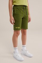 WE Fashion Jongens sweatshort met structuur