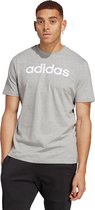 adidas Sportswear Essentials Single Jersey Linear Geborduurd Logo T-shirt - Heren - Grijs- L