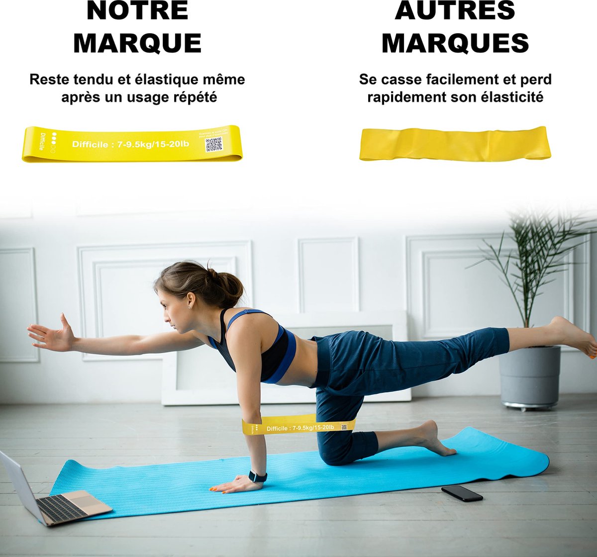 Bullworker Iso-Bow: isometrische oefenapparatuur; Draagbare fitnessband voor thuisfitness voor snelle kracht- en flexibiliteitswinst, oprekrekgereedschap voor yoga en pilates (stretcht niet Bullworker Iso-Bow: isometrische oefenapparatuur; Draagbare fitnessband voor thuisfitness voor snelle kracht- en flexibiliteitswinst, oprekrekgereedschap voor yoga en pilates (stretcht niet