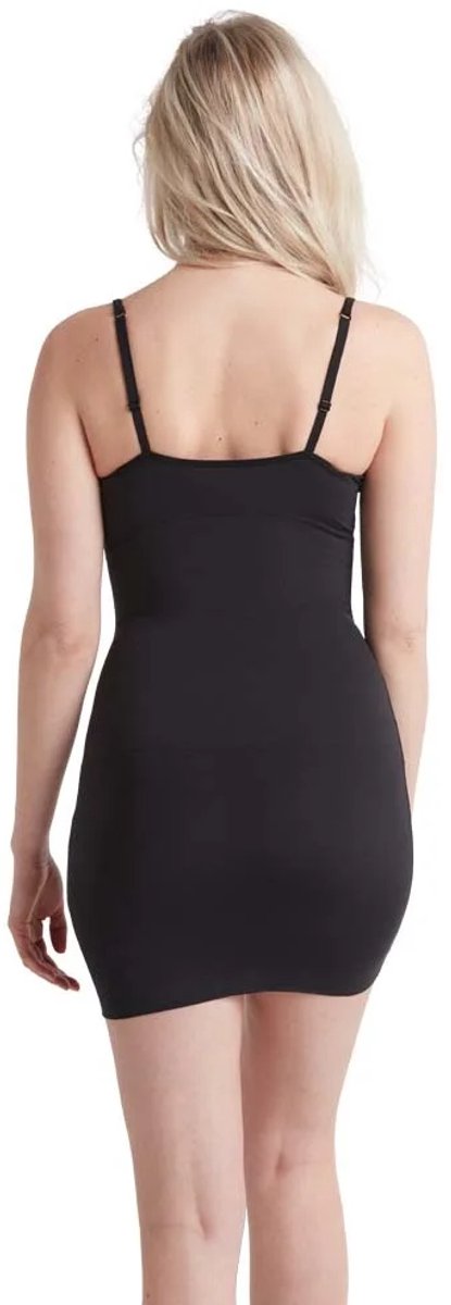 NOMI corrigerende onderjurk - Sleek Smooth Dress - Gladde shapewear onderjurk - Zwart - Beige - XL