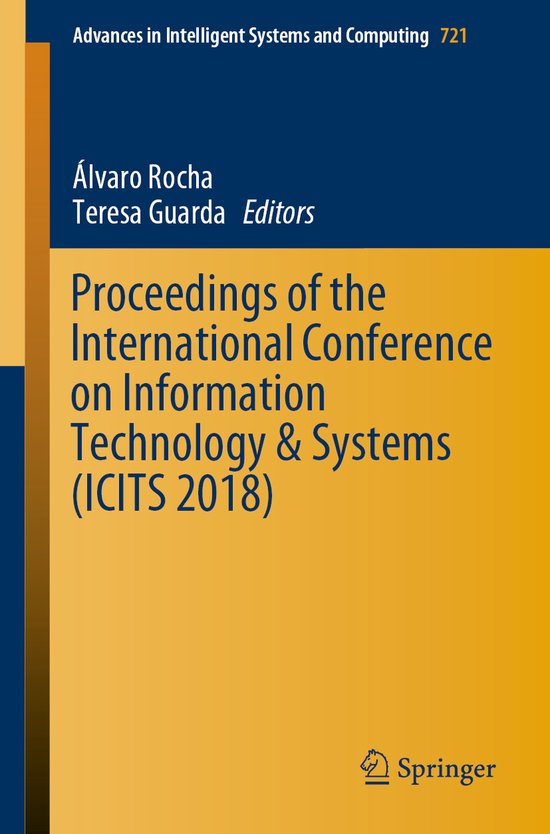 Advances in Intelligent Systems and Computing721- Proceeding ... - cover