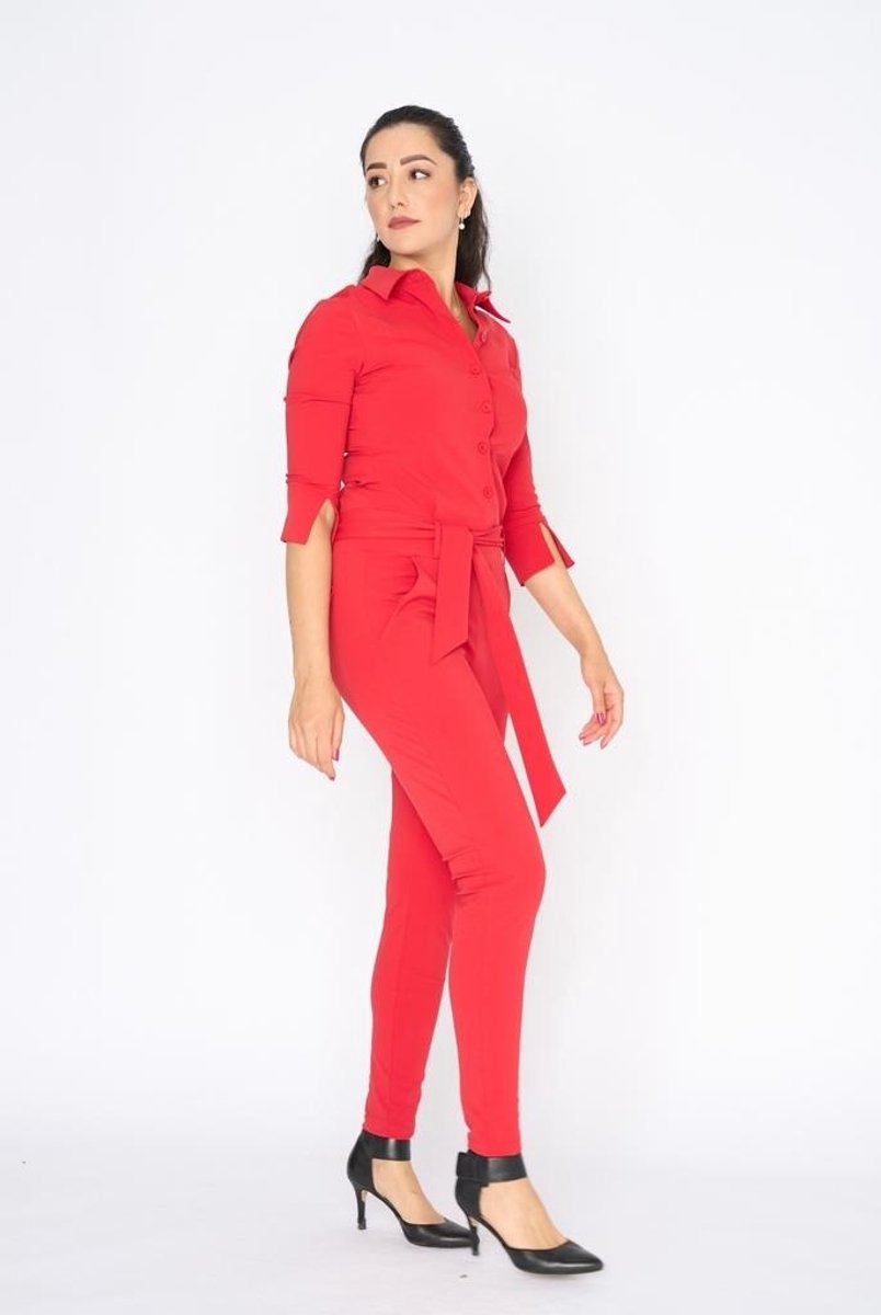 MI PIACE - Travel Uni Jumpsuit Patricia Red 2033 - Maat : XS