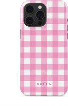 BURGA Telefoonhoesje voor iPhone 15 PRO MAX - Schokbestendige Hardcase Hoesje - Think Pink