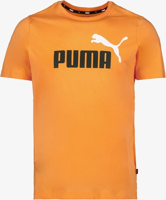 Puma ESS+ 2 Col Logo heren T-shirt oranje