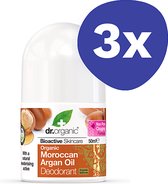 Dr Organic Marokkaanse Argan Olie Deodorant (3x 30ml)