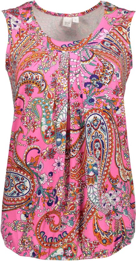NED Top Dafne Sl Pink Paisley Print Tricot 24s4 X1419 02 401 Pink Dames