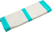 vidaXL - Gymnastiekmat - met - pomp - opblaasbaar - 700x100x20 - cm - PVC - groen