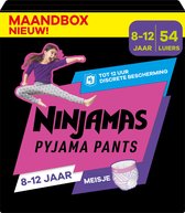 Pampers Ninjamas - Pyjama Pants Nacht - Meisje - 8/12 jaar - Maandbox - 54 luierbroekjes