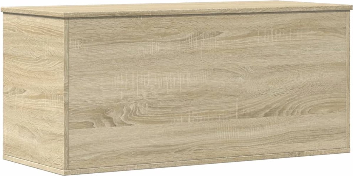 vidaXL - Opbergbox - 100x42x46 - cm - bewerkt - hout - sonoma - eikenkleurig