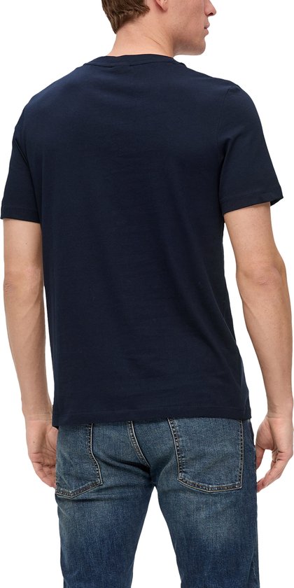 S'Oliver Men-T-shirt--65D1 BLUE GREEN-Maat L