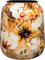 Ter Steege Pot de Fleurs-Vase Décoratif Métal Multicolore D 21 cm H 24 cm