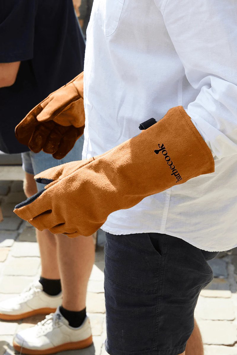 Barbecook Lot de 2 gants souples en cuir