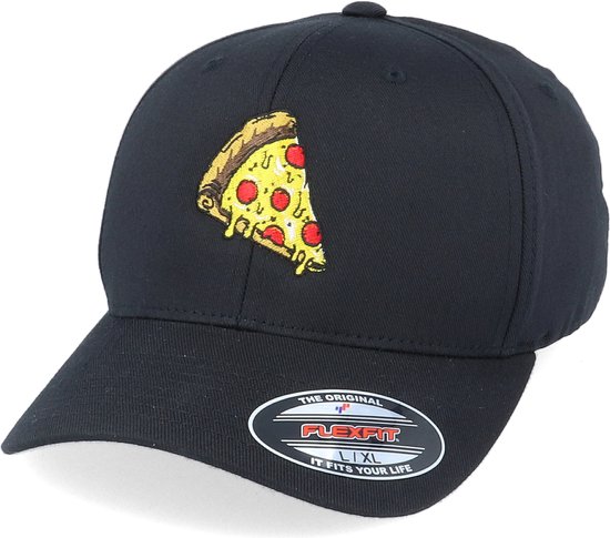 Hatstore- Pizza Slice Of Heaven Black Flexfit - Iconic Cap