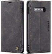 CaseMe Book Case - Geschikt voor Samsung Galaxy S10e Hoesje - Zwart