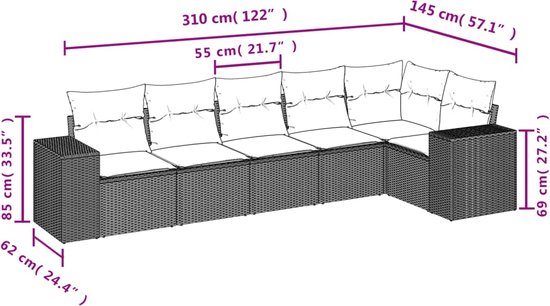 vidaXL-6-delige-Loungeset-met-kussens-poly-rattan-zwart