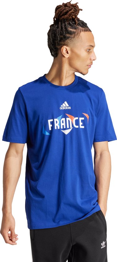 adidas Performance UEFA EURO24™ Frankrijk T-shirt - Heren - Blauw- 2XL